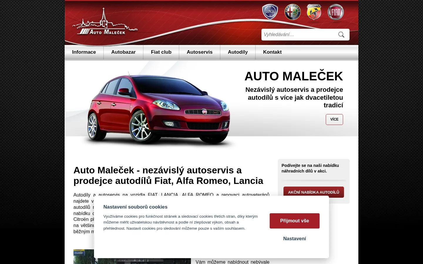 AUTO MALEČEK website