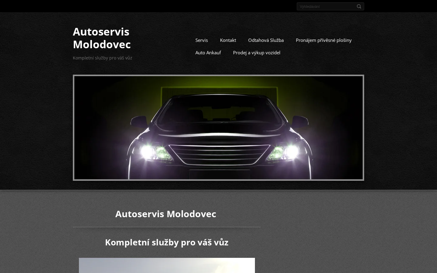 Autoservis - Jan Molodovec website