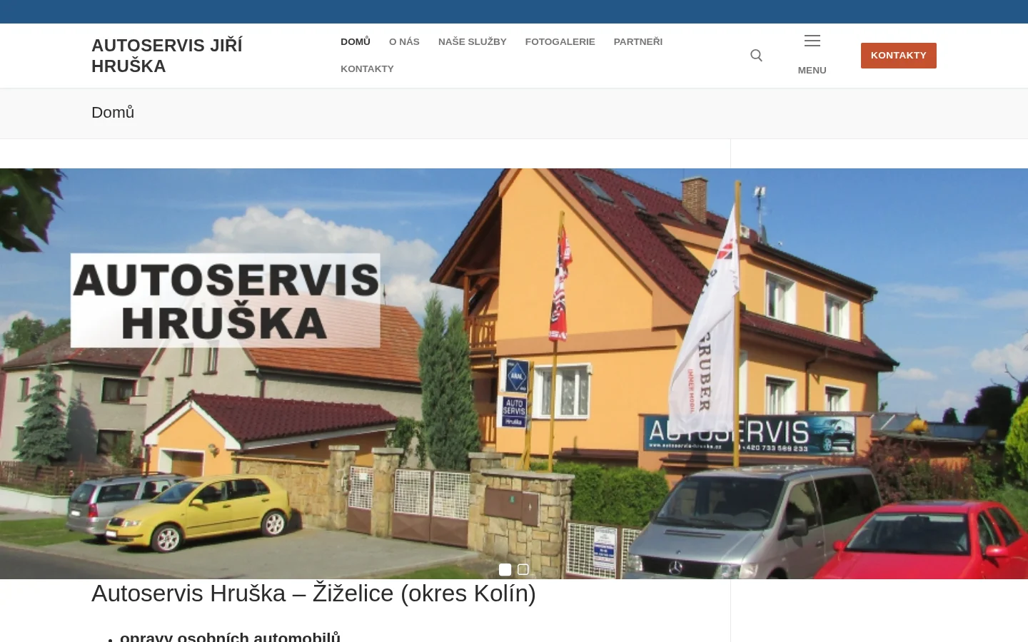 Autoservis Jiří Hruška website