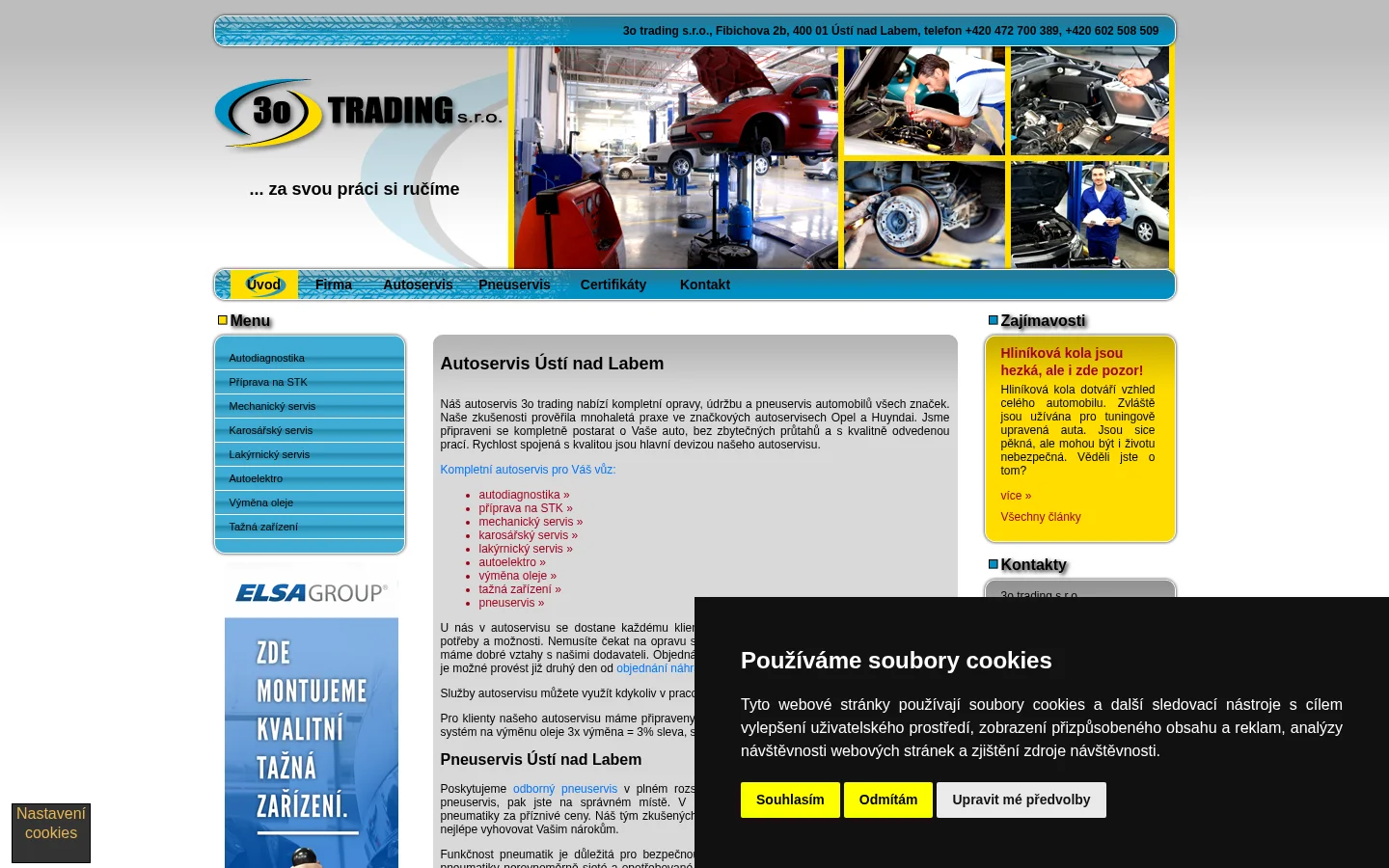 3o trading, s.r.o. website
