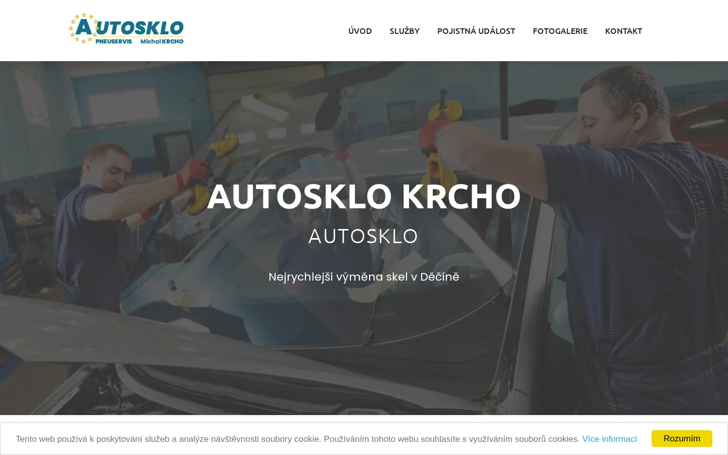 Autosklo - pneuservis Michal Krcho website
