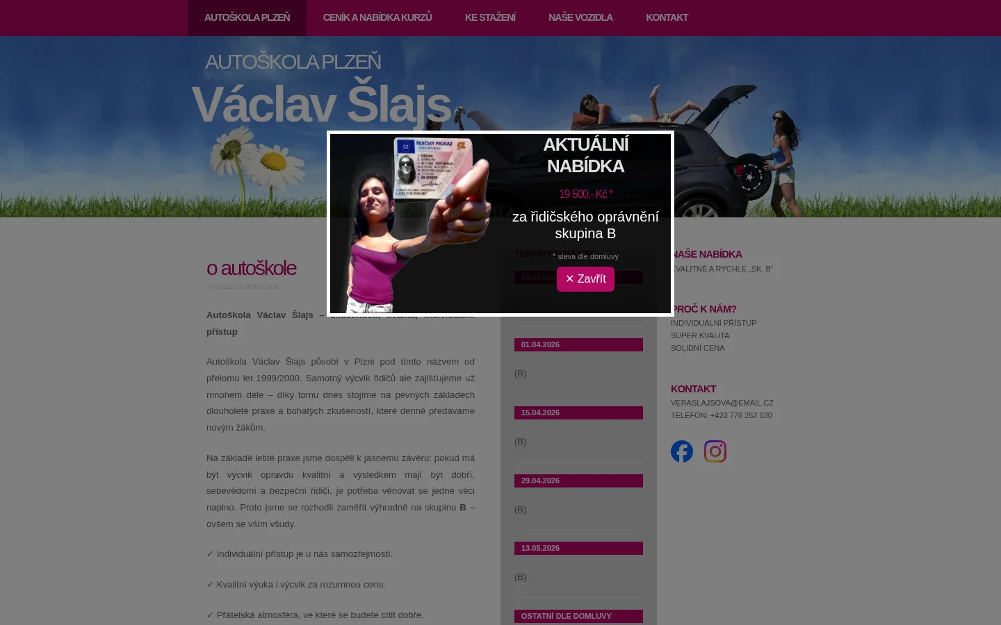 Autoškola Autoglobal - Václav Šlajs website