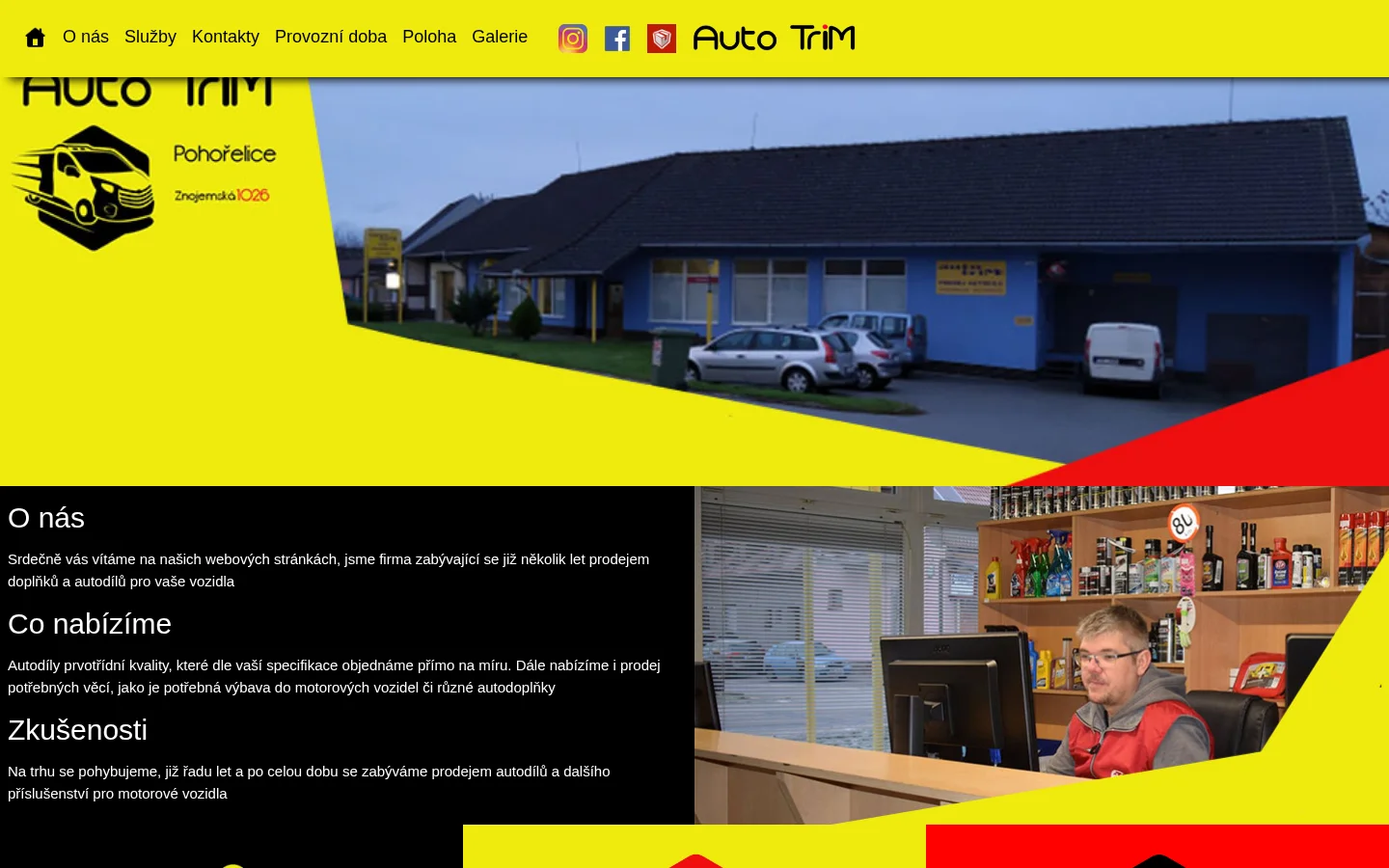 Martin Sládek - Autotrim website