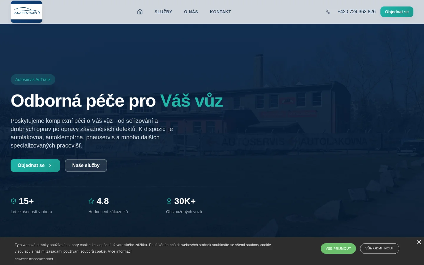 AuTrack s.r.o. website