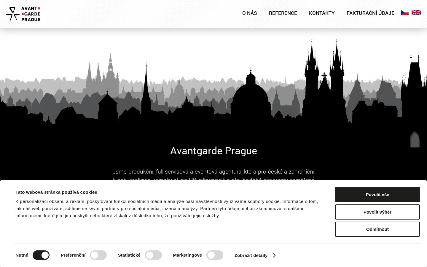 Avantgarde Prague s.r.o. website