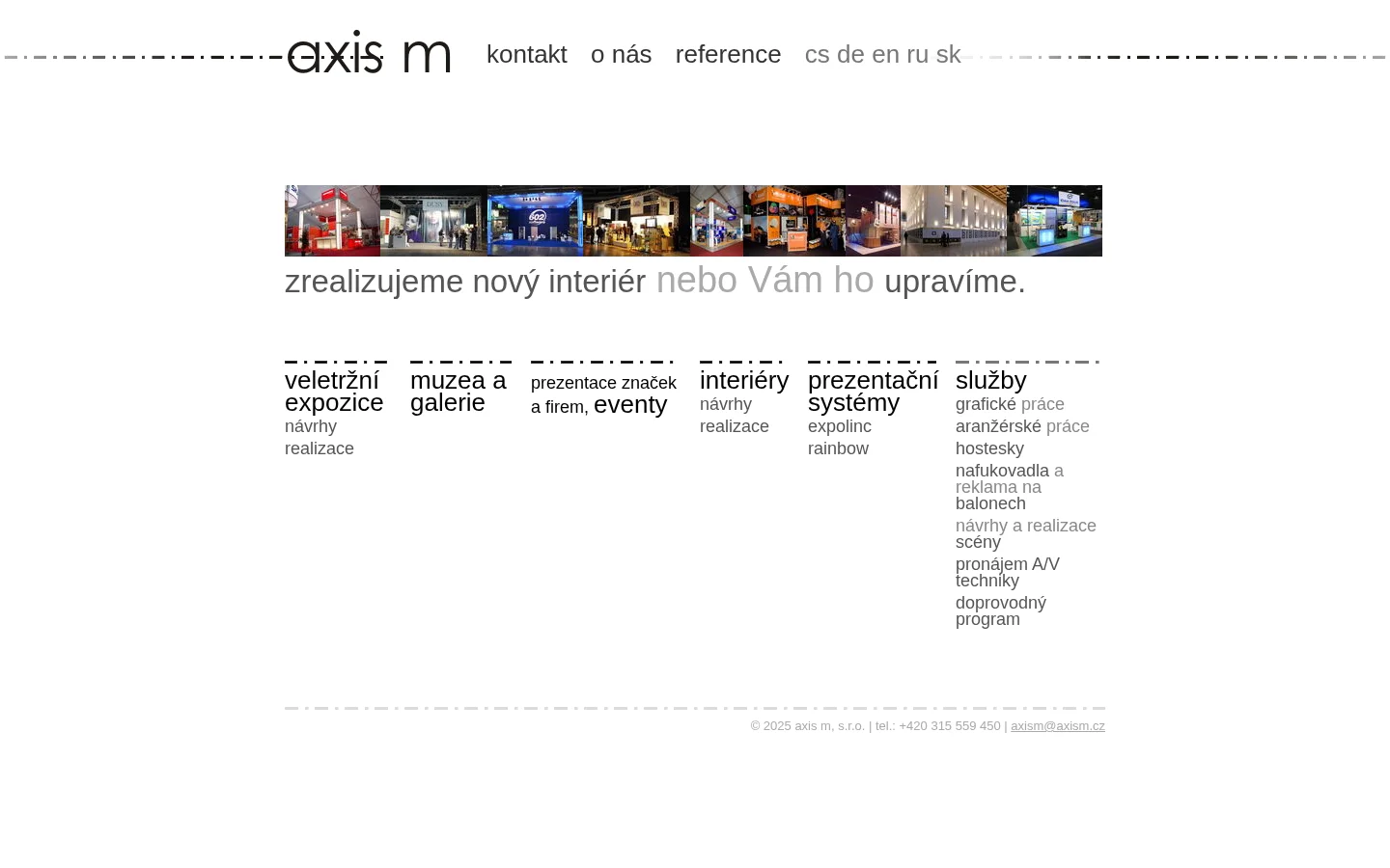 axis m, s.r.o. website