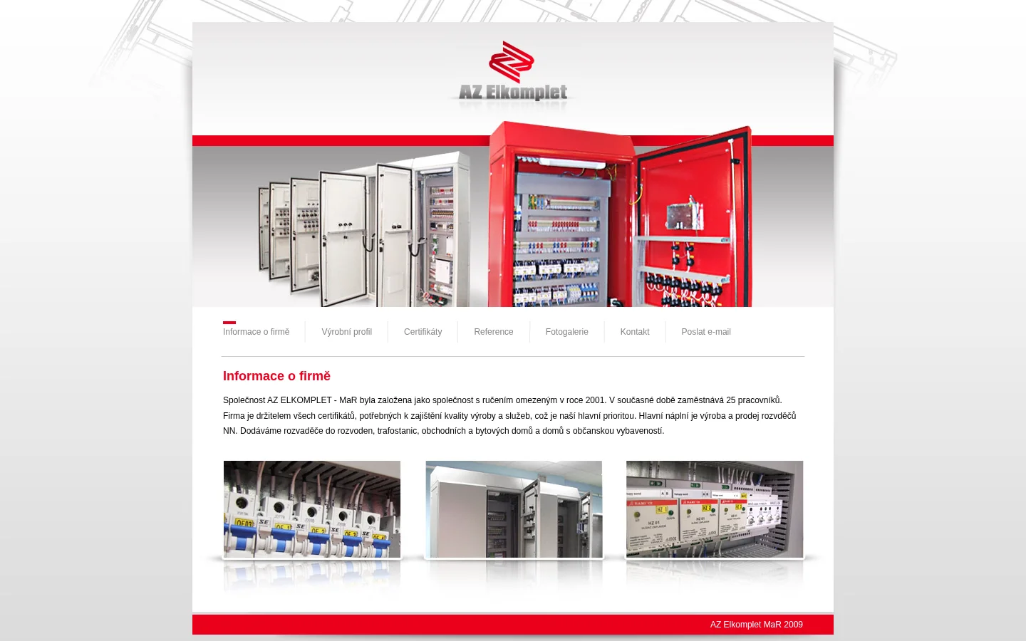 AZ ELKOMPLET - MaR, s.r.o. website
