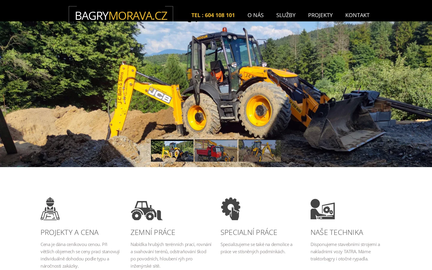 Petr Urbančík – zemní a výkopové práce website