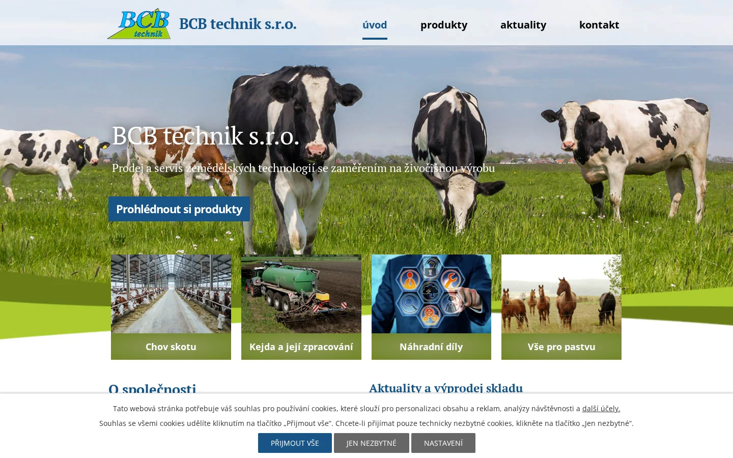 BCB technik, s.r.o. website