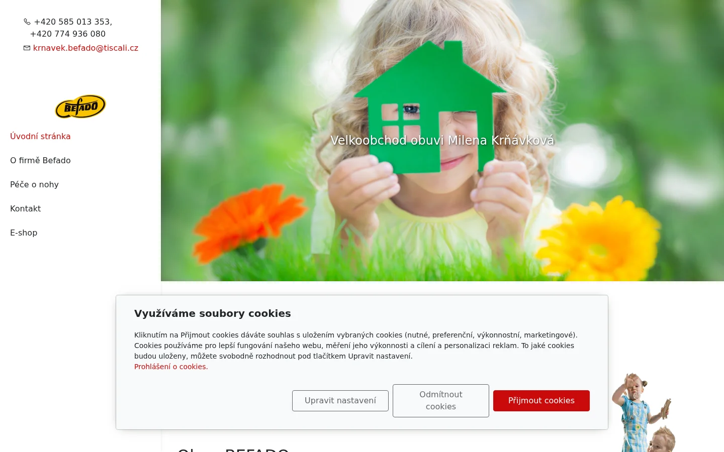 Obuv BEFADO website