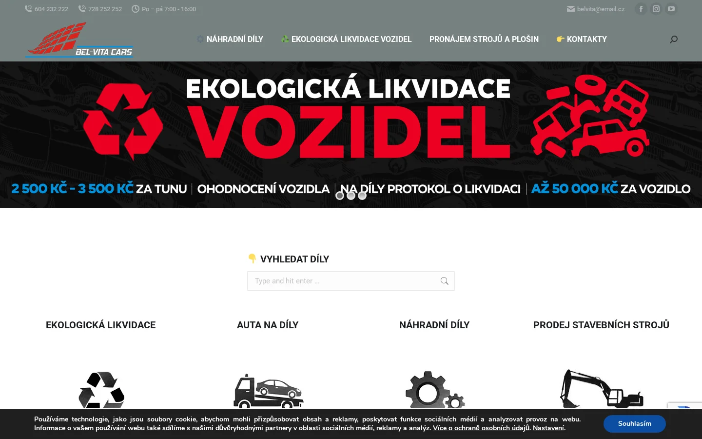 BEL-VITA CARS, s.r.o. website