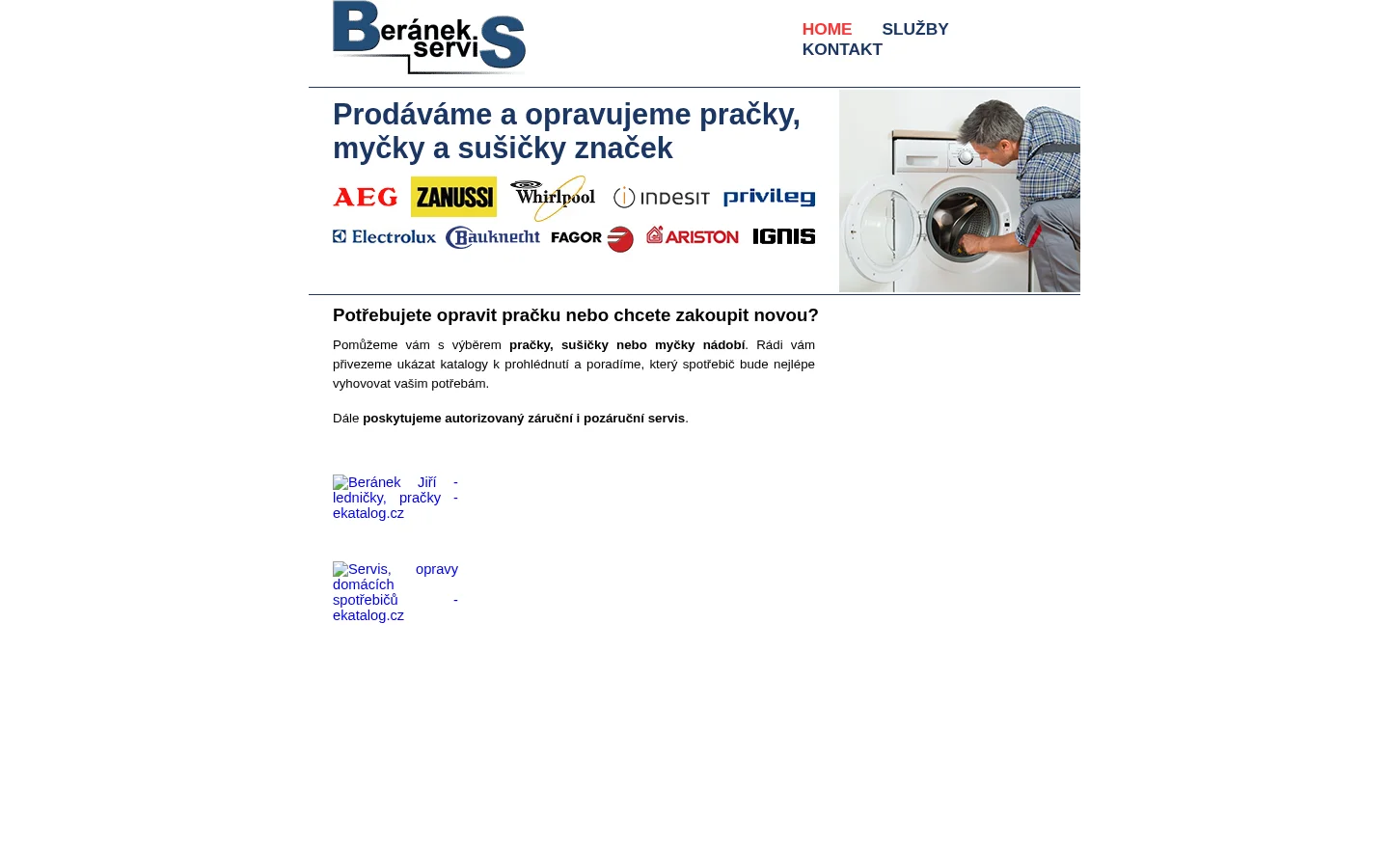 Elektro Beránek website
