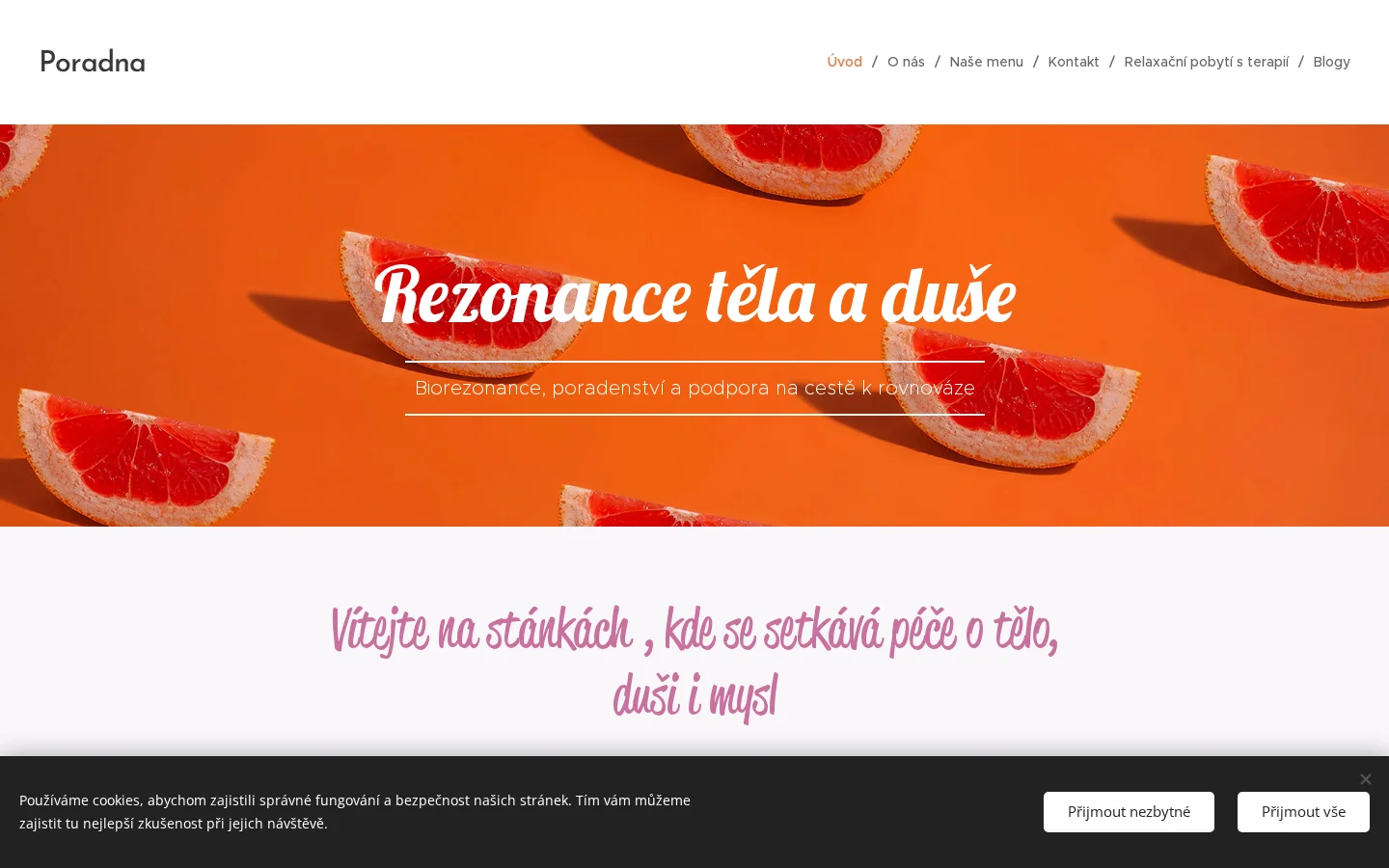 Biorezonance Zlín website