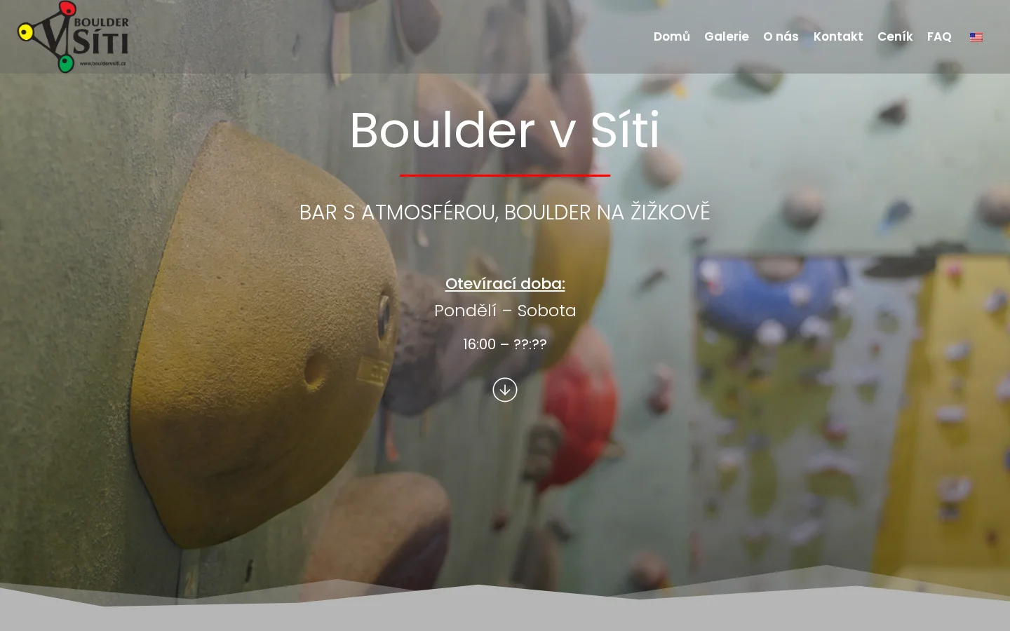 Boulder V síti website