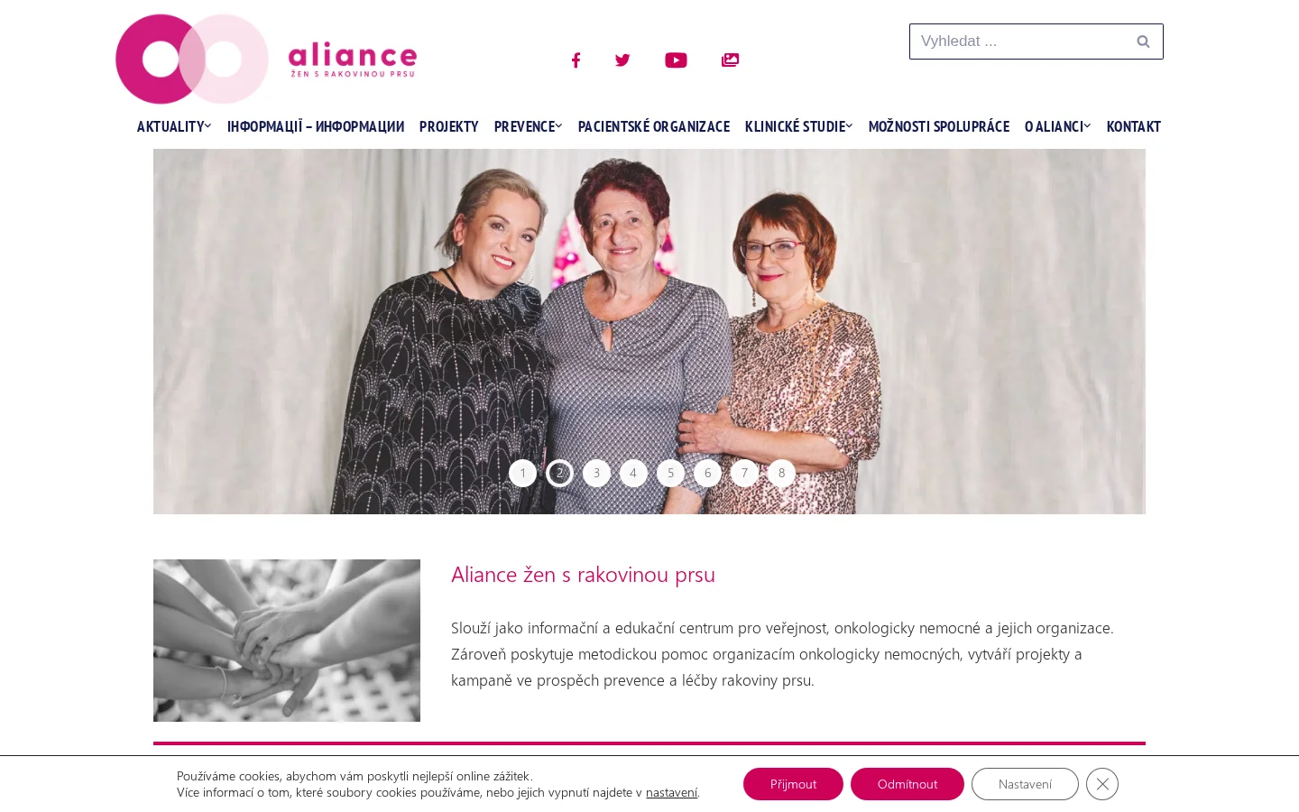 Aliance žen s rakovinou prsu website
