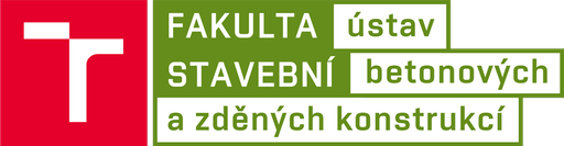 Ústav betonových a zděných konstrukcí Fakulty stavební VUT v Brně logo
