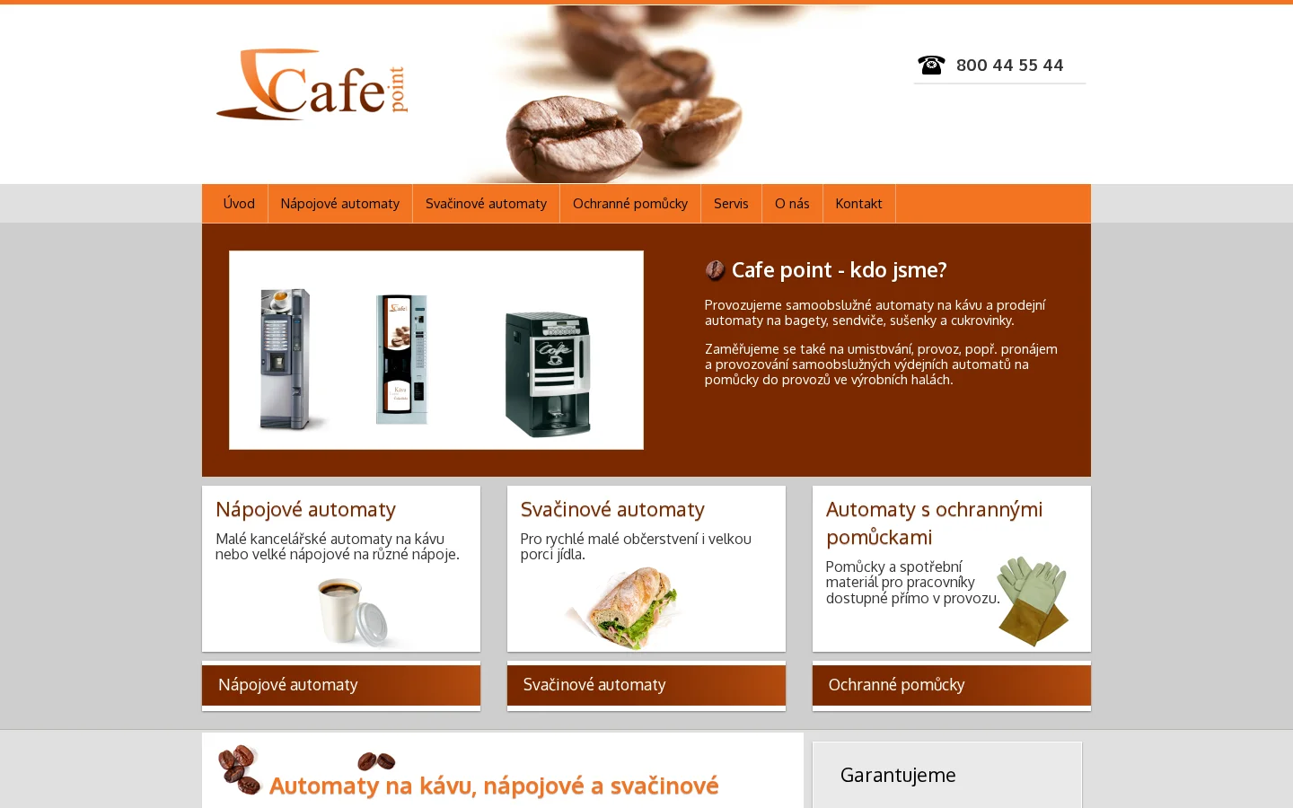 CAFE & NETPOINT, a.s. website