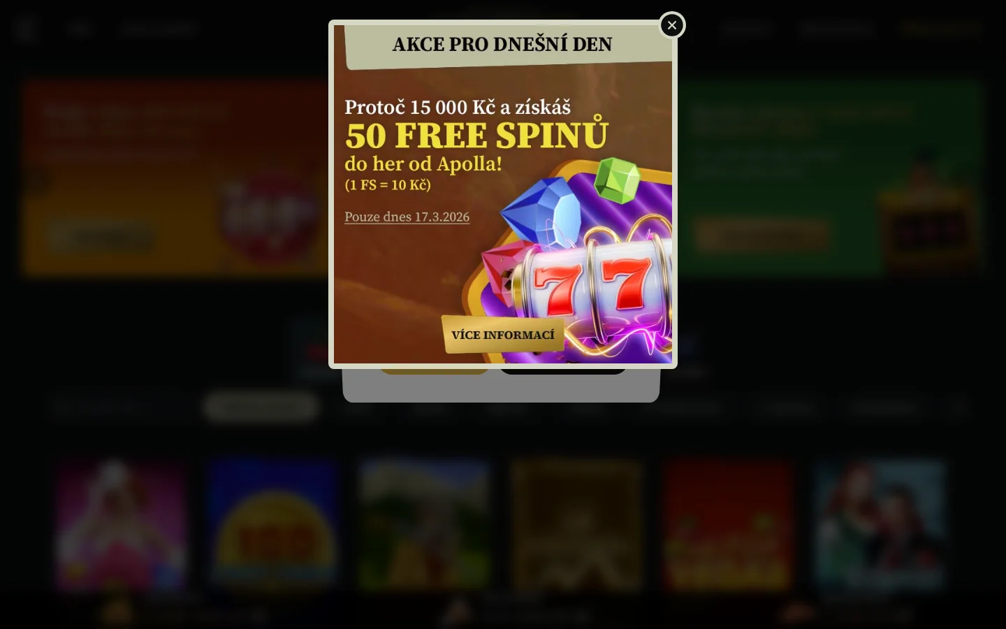 Casino Kartáč website