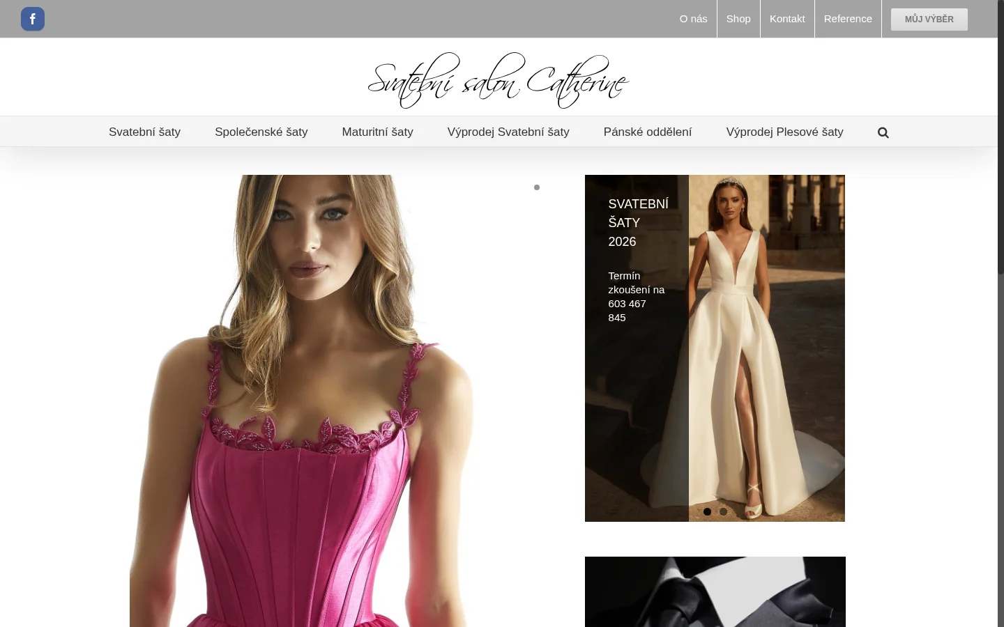 Svatební salon Catherine website