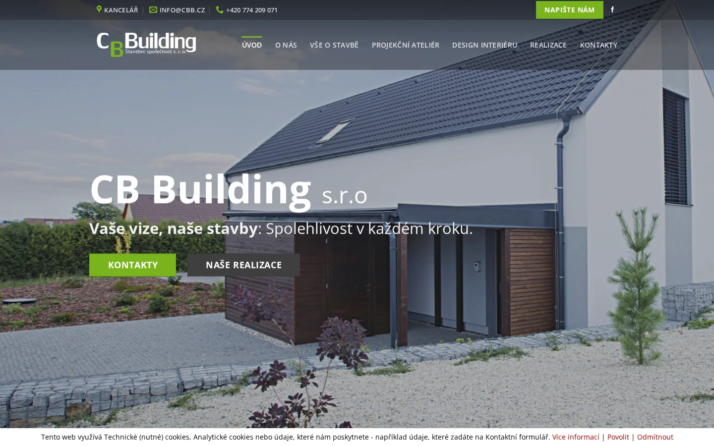CB Building s.r.o. website