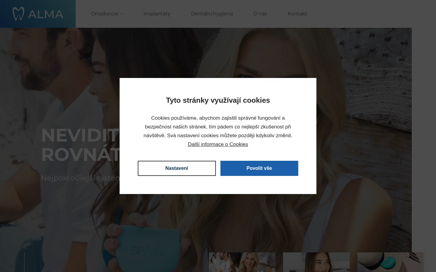 Centrum zubní péče ALMA website