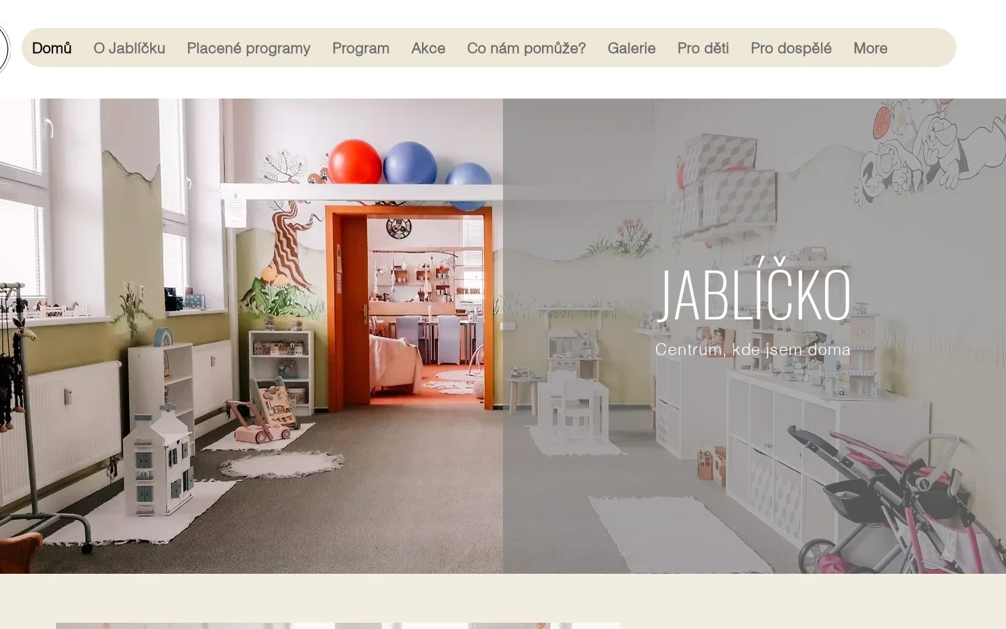 Jablíčko - centrum pro rodinu website