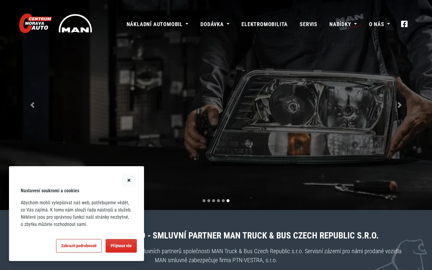 Centrum Morava Auto, s.r.o. website