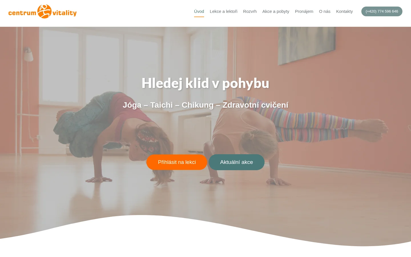 Centrum Vitality website