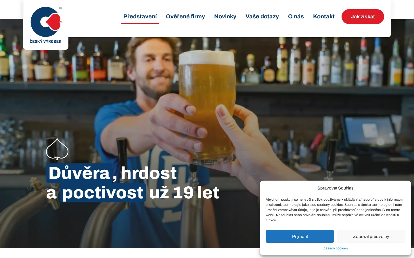 Český výrobek, s.r.o. website