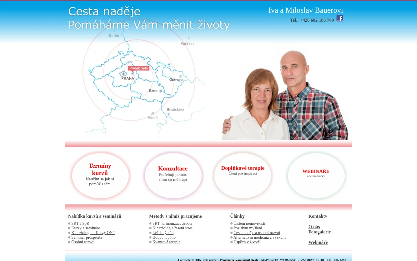 SRT - Cesta naděje website