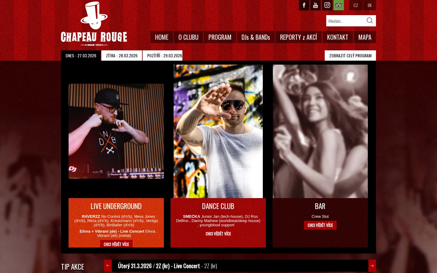 Chapeau Rouge website