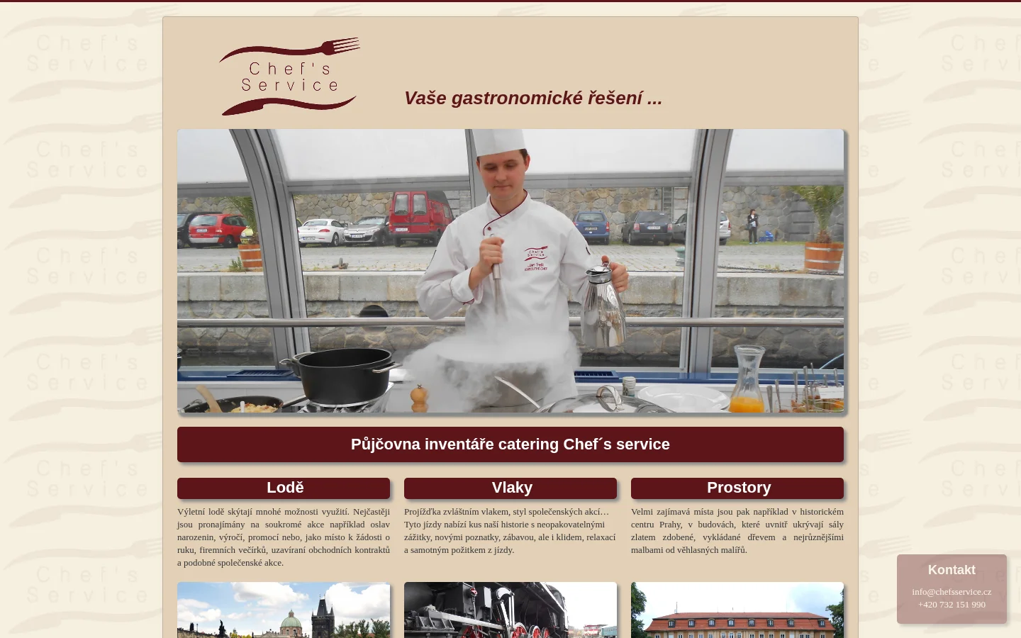 Chef´s service website