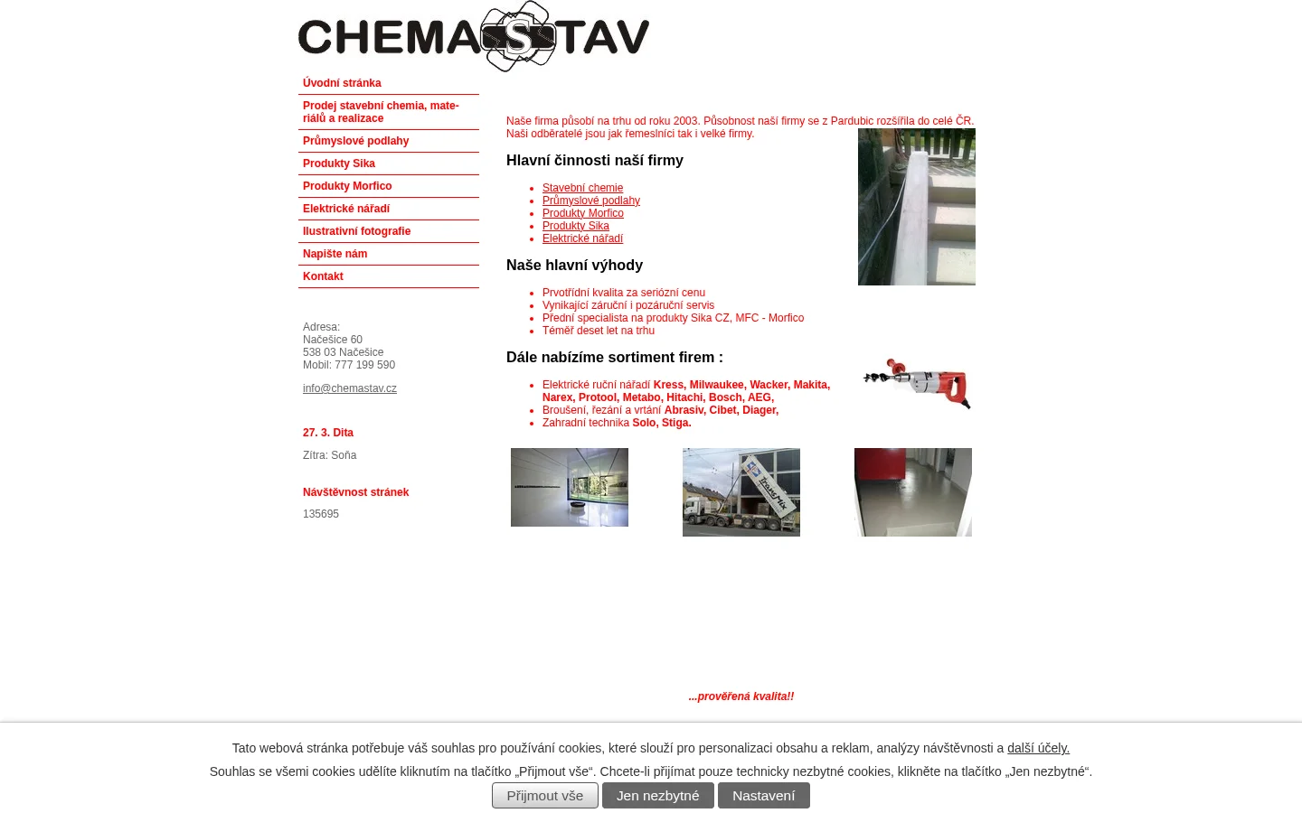 CHEMASTAV website