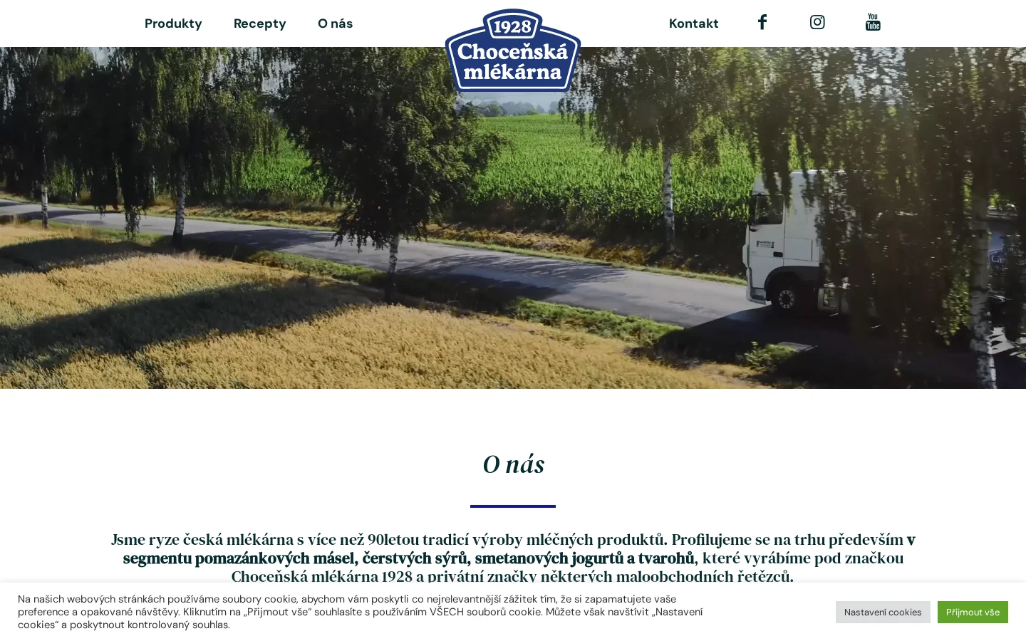 Choceňská mlékárna website