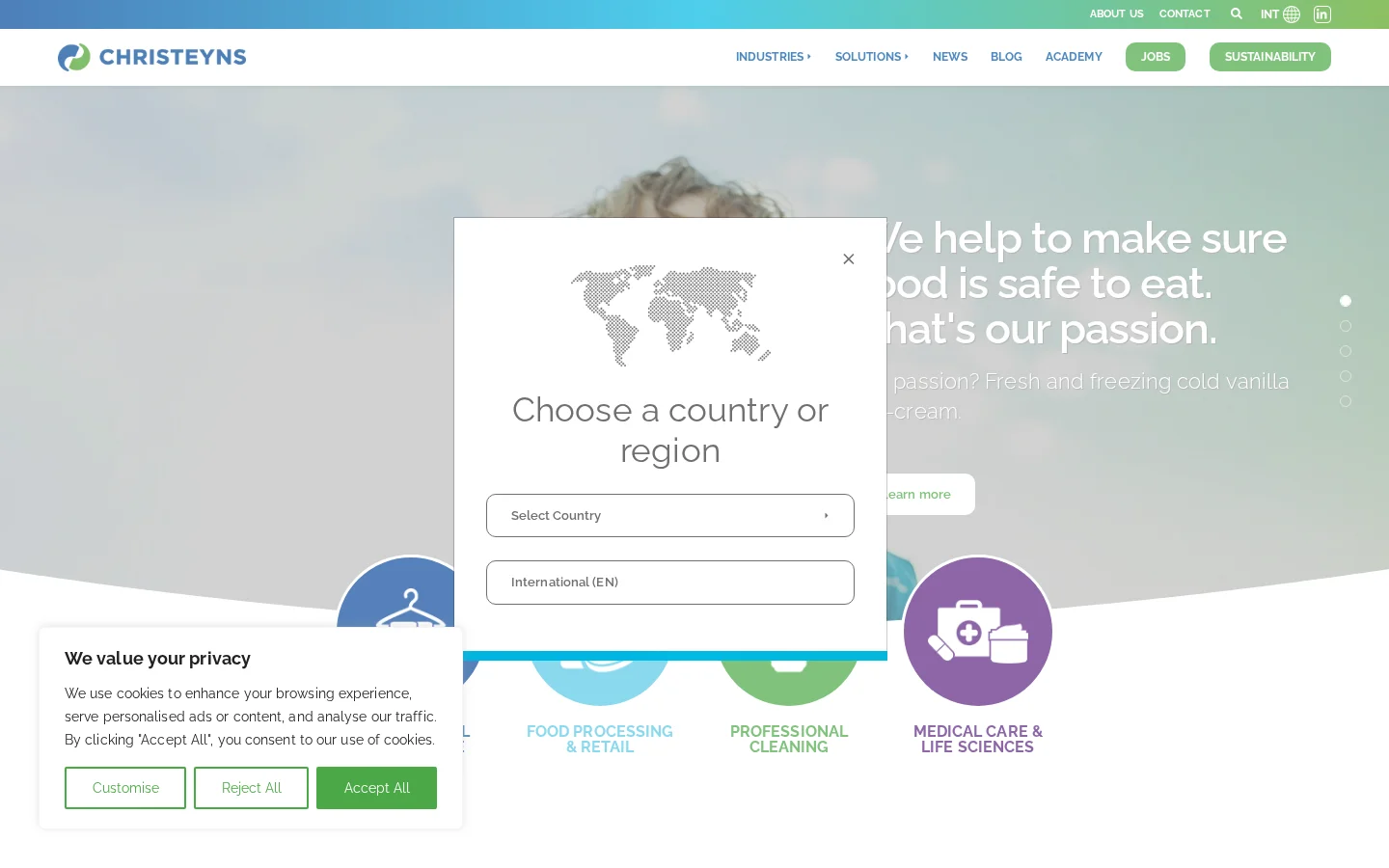 CHRISTEYNS website