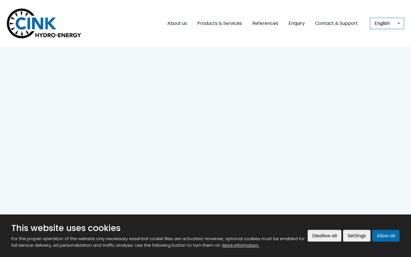 CINK Hydro - Energy, k.s. website