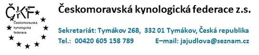 Českomoravská kynologická federace logo