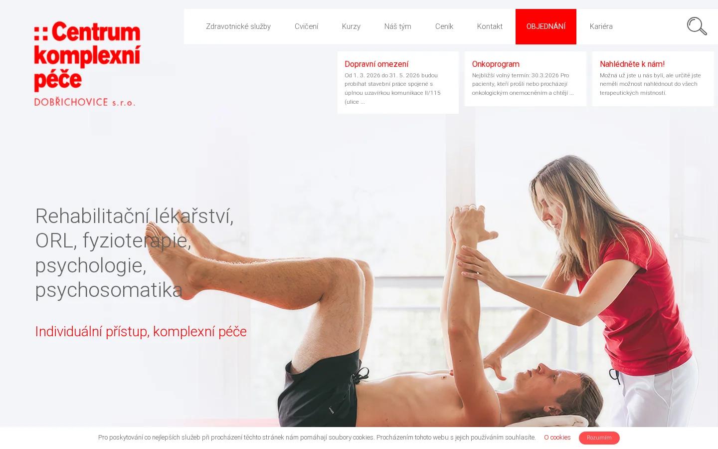 Centrum komplexní péče Dobřichovice website