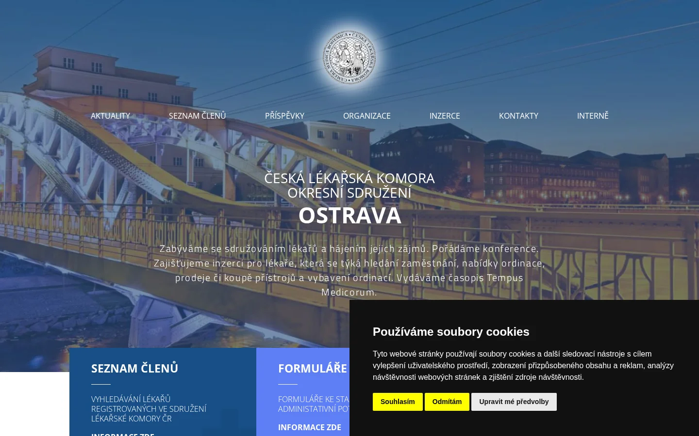 Okresní sdružení lékařů-Česká lék.komora website