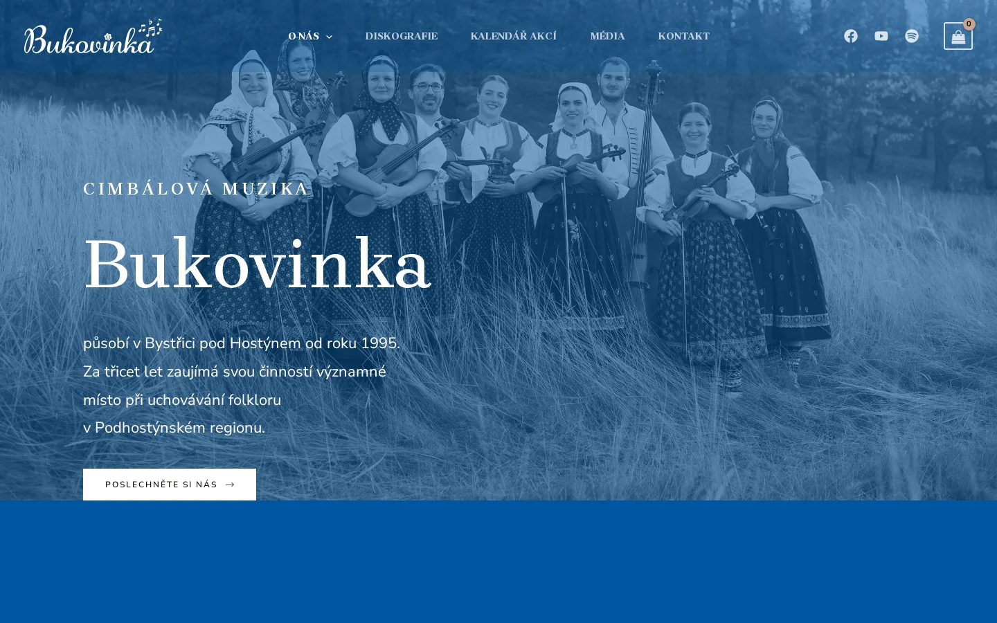 Cimbálová muzika Bukovinka website