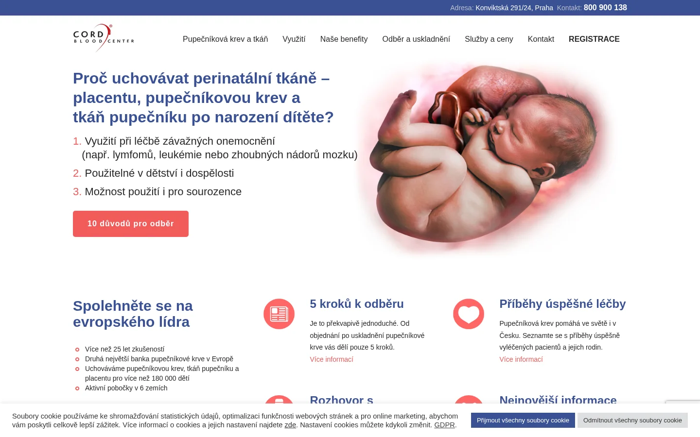 Cord Blood Center website
