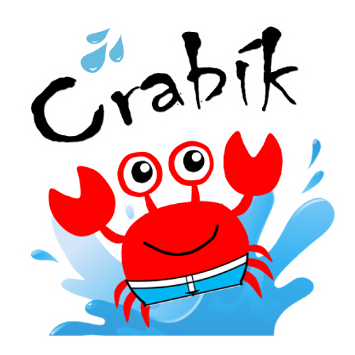 CRABÍK, plavecký klub logo