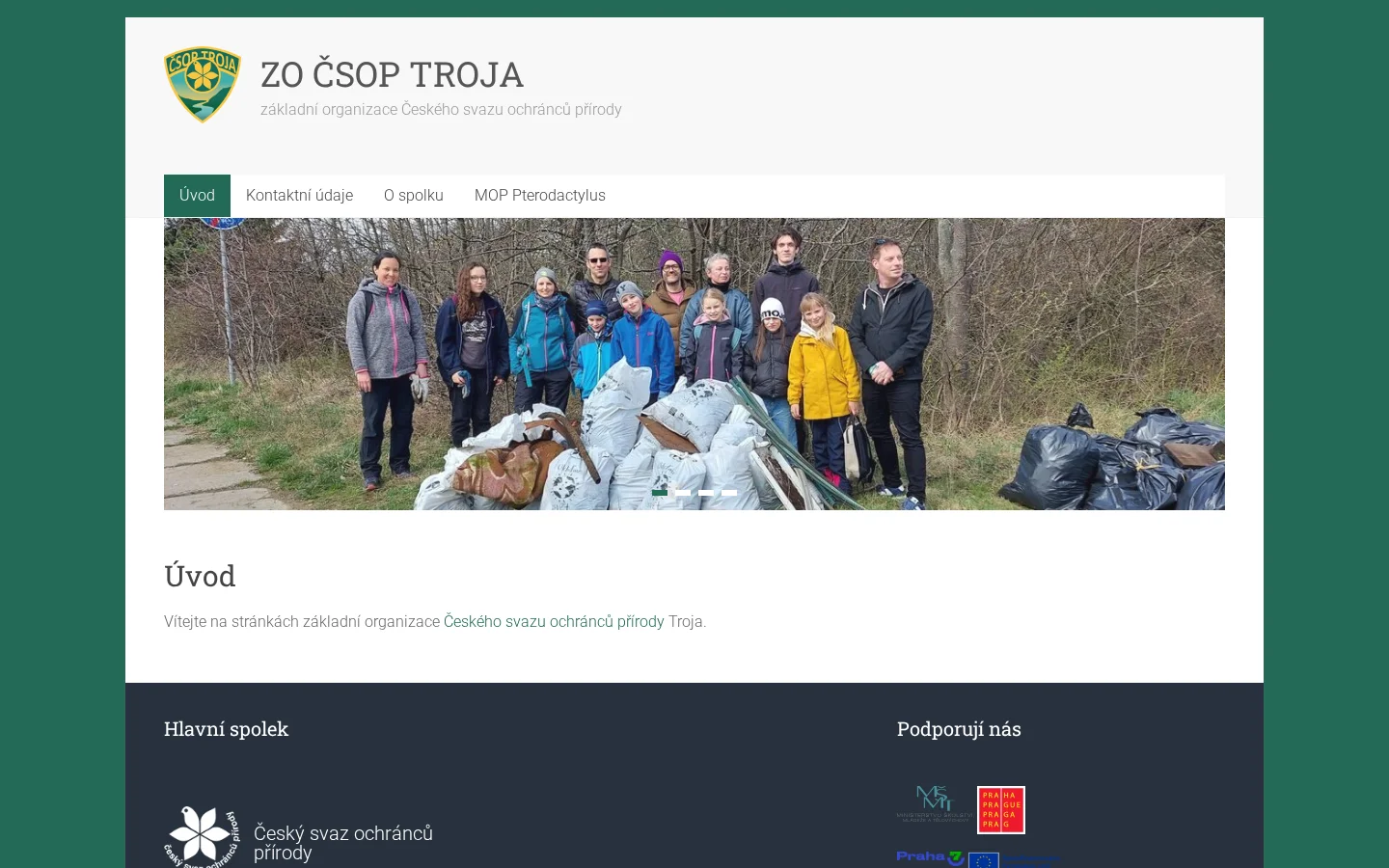 ZO ČSOP TROJA website