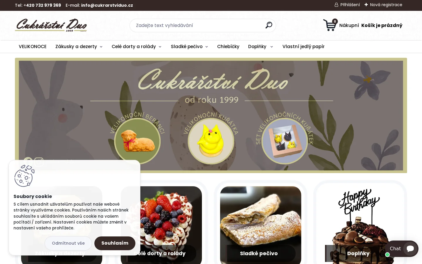 Cukrářství DUO website