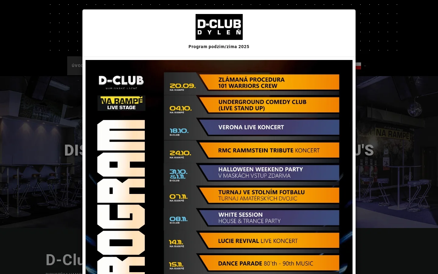 D - Club website