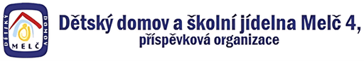 Dětský domov a Školní jídelna, Melč logo