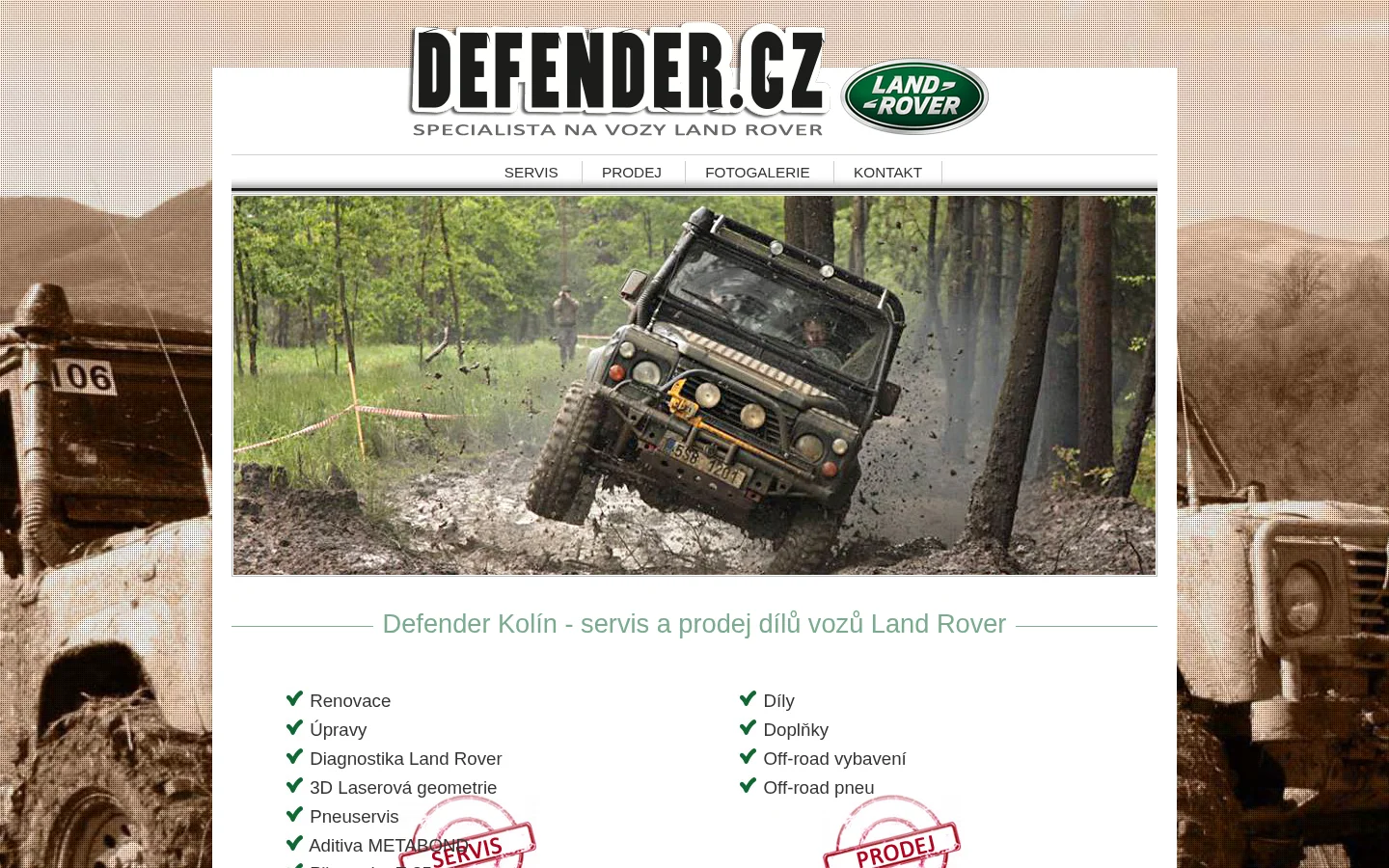 DEFENDER.CZ, s.r.o. website