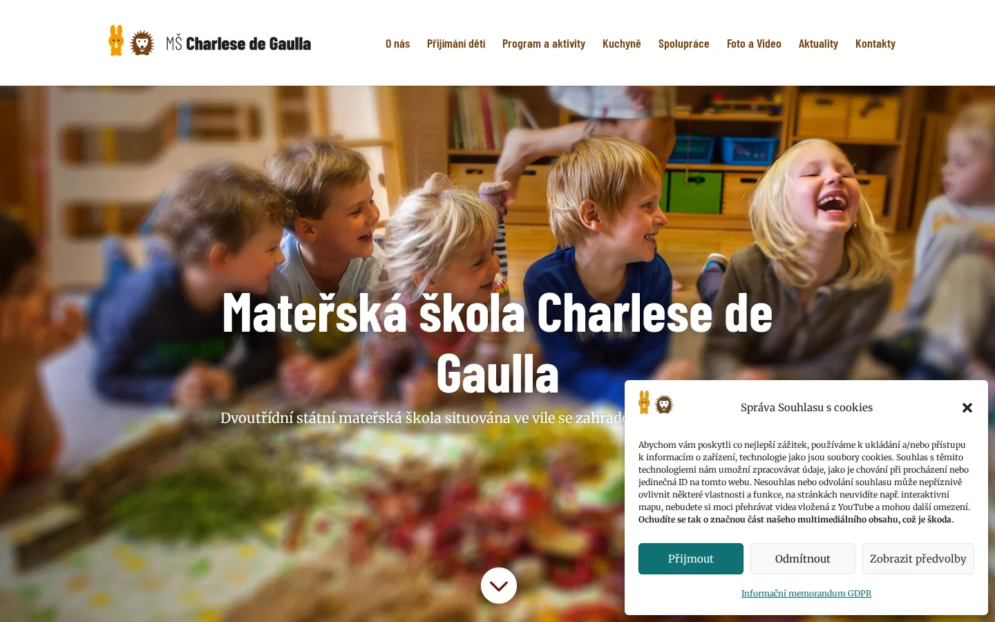 MŠ Charlese de Gaulla website