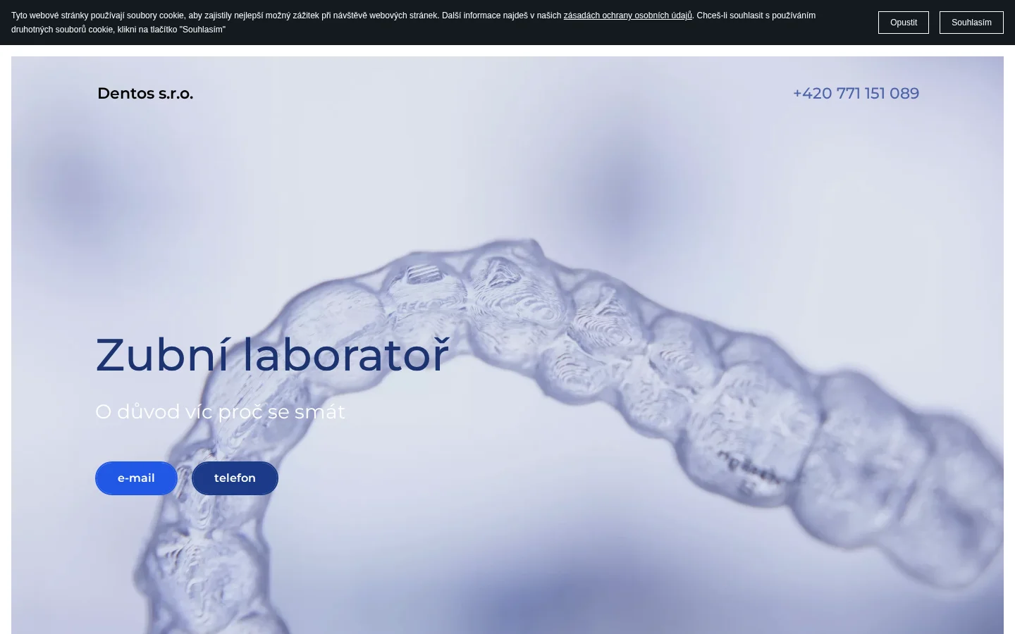 Zubní laboratoř DENTOS, spol. s r.o. website