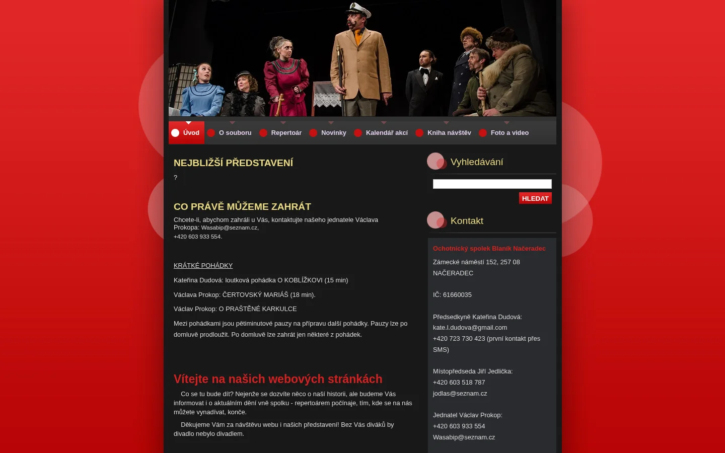 Ochotnický spolek Blaník Načeradec website